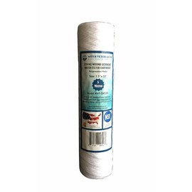 WF-SW105 2.5"x10" 5 Micron String Wound Sediment Water Filter Cartridge by Water Filters Depot (WFD), Fits in 10" Standard Size Housings of Undersink RO Or Filtration Systems (1 Pack, 5 Micron)