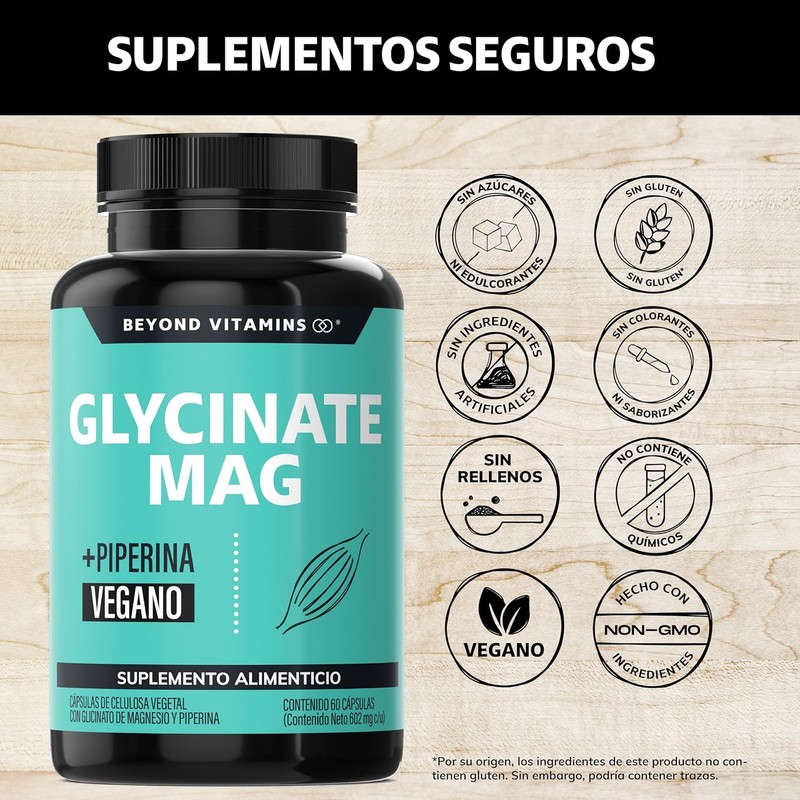 Beyond Vitamins Chelated Magnesium Glycinate with Piperine, High Absorption Sleep