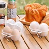 NIDHFG 2 Pieces Egg Storage Box And 2 Pieces Metal