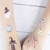 7 Types of Cute Glow-in-the-Dark Halloween Arm Tattoo Stickers Halloween Tattoo Dancing Ghost 5ea