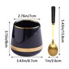 Coffee Spoons with Holder Gold Black