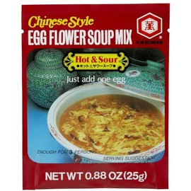 Kikkoman Egg Flower, Hot and Sour Soup, 0.88 oz, 12 pk