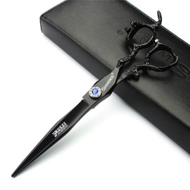 Professional Hairdressing Scissors Barber Scissors Hair Cutting 6/7 Inch High Quality Thinning Scissors & Cutting Set (7 Inch Flat Scissors)