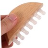 OHPHCALL Wooden Massage Comb Static Mini Hair Comb for Scalp