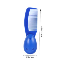 WOONEKY 3pcs Handle Combs for Prison Use Detangling Combs for All Hair Types Comfortable Grip Design
