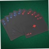 Gatuida 2 Boxes Portable Poker Playing Cards Black PVC Deck