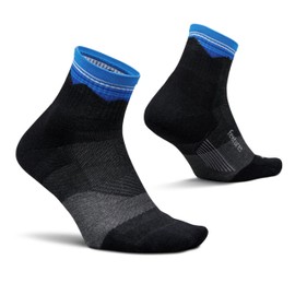 Feetures Unisex Trail Max Cushion Quarter Blue Ridge Charcoal X-Large