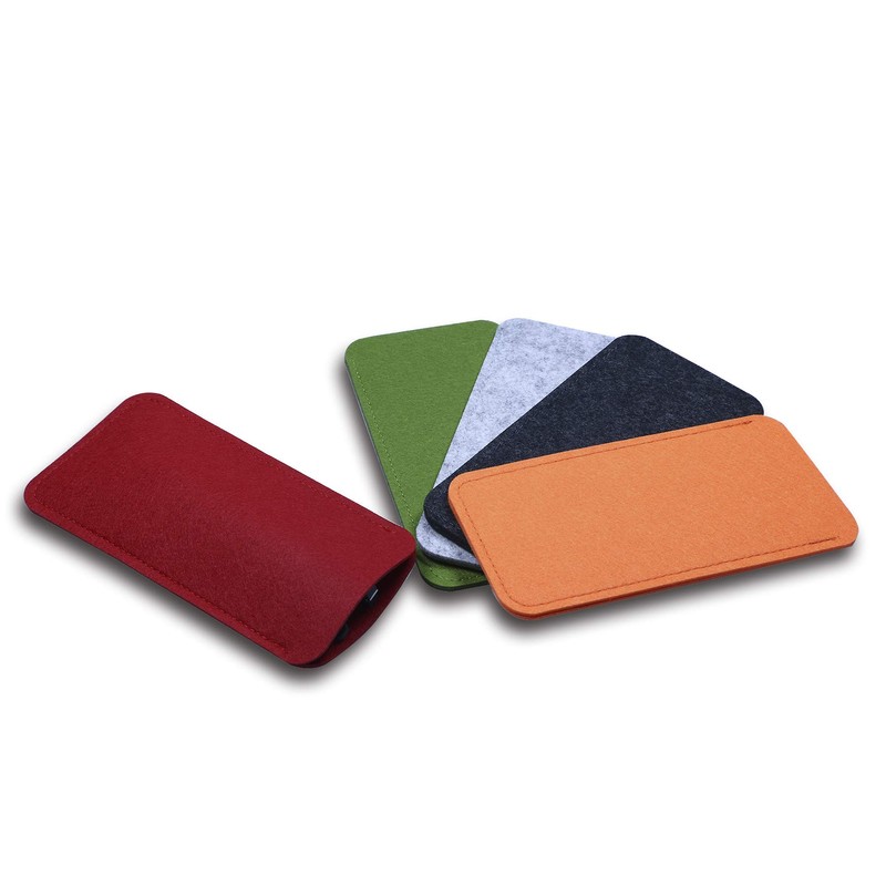 Shapenty 5 Colors Portable Felt Eyeglass Pouch Case Reading Glasses
