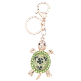 Sea Turtle Keychain Accessories for Women Crystal Turtle Charm Birthday Gifts for Women Mom Daughter Love Gifts for Women Girls Friends Travel Turtle Keychain for Women Purse Charms for Handbags