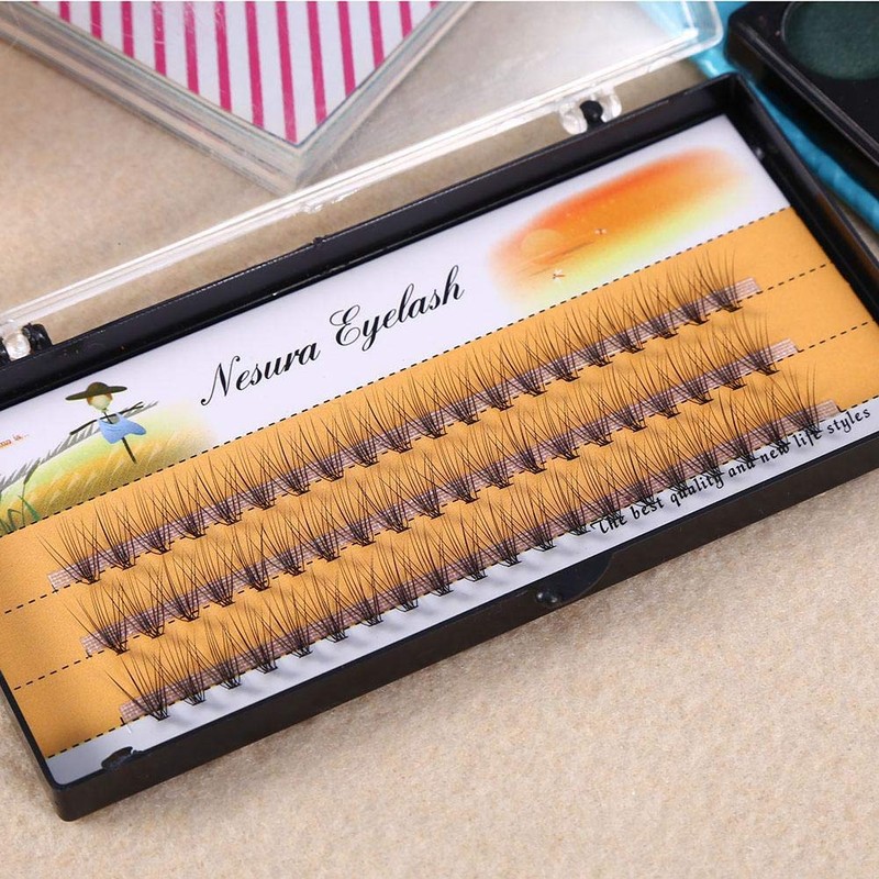 Haofy 60 Piezas Pestañas Postizas Extensiones de Pestañas Individuales Pestañas