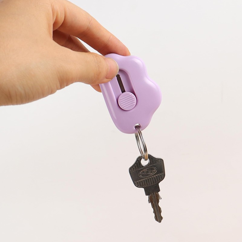 6 Pack Retractable Box Cutters, Cute Box Opener- Cloud Mini