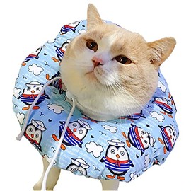 VICTORIE Pets Protective Collar Recovery Protective Collar Collar Care Wound Neck Lick Protection Bite Protection Waterproof for Cats Dogs Puppies Kittens Blue S