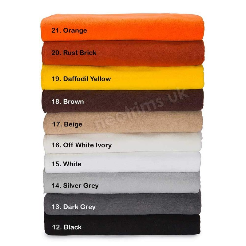 Polar Fleece Fabric Material Super Soft Handle,37 Colors,Anti Pill Test