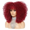 DZfirst Curly Wigs For Black Women 16 Inch Glueless Wig