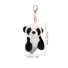 Abaodam Panda Keychain Panda Stuffed Animal Plush Pendant Keyring Pendant Soft Panda Doll Toy for Handbag Purse Car Charms