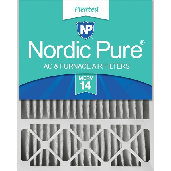 Nordic Pure 20x25x5 MERV 14 Pleated Honeywell Replacement AC Furnace Air Filter 1 Pack