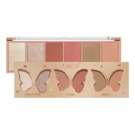 Paleta De Rubor Con Contorno E Iluminador