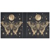 Sletend Moth Moon Printed 3-Ring Binder for School Office, 1.5