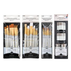 FolkArt Ultimate Tool Kit, 38 Piece Set Including 30 Premium Paintbrushes and 8 Foam Spouncers, Perfect for DIY Arts and Crafts Projects, PROMOFATLS24, Assorted