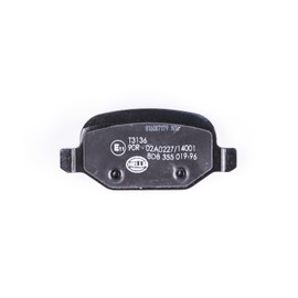 HELLA PAGID Rear Brake Pads with Warning Contact Four Brake Pads per Set T3136 for Alfa Romeo 8DB 355 019-961