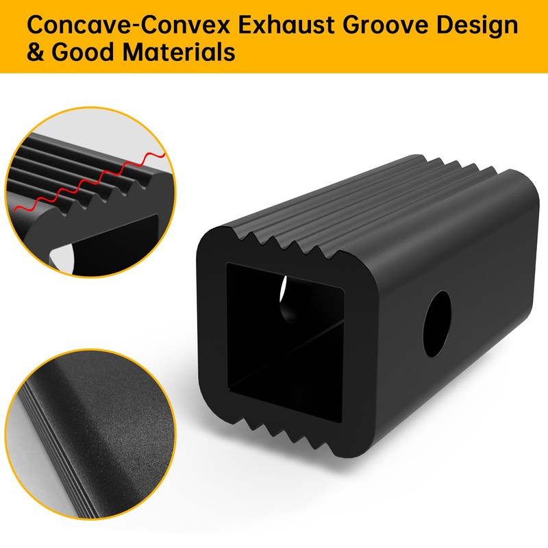 2 inches to 1-1/4 inches Hitch Receiver Adapter Insert Sleeve