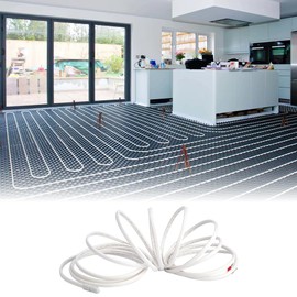 Floor Heating Sensor Probe, 10K Ohm Temperature Underfloor Heating Warming Systems Heatwave Radiant Extra 9.48FT Cable Universal Most Heat Thermostat Installations White