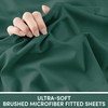 Moonlight Bedding Super King Fitted Sheet Emerald - Premium 25cm