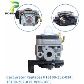 POSEAGLE GX35 Carburetor Kit with 30500-Z0Z-013 Ignition Coil Replaces 16100-Z0Z-034 16100-Z0Z-815 16100-Z0H-043 30500-Z0Z-003 for Honda GX35 GX35NT HHT35S Small Engines Trimmers, Brush Cutters