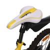 Durable Mountain Bike Saddle White Yellow