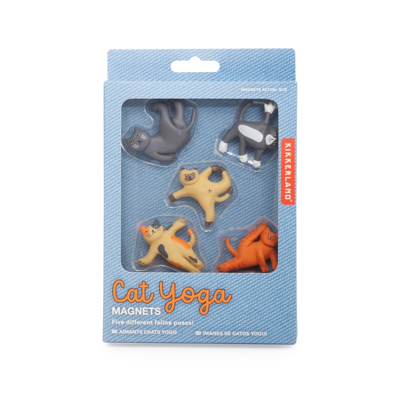 Kikkerland Cat Yoga Magnets (MG89)