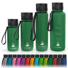 Coolrhino Water Bottle 350 Ml, 650 Ml, 1 L, 1.5 L for Sports, Outdoors, School, Fitness & Children - Leak-Proof and BPA Free Water Bottle for Bicycle, green, 650ml