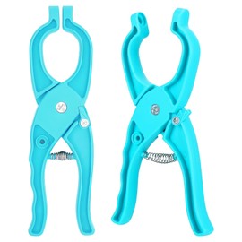 Safety Eye Tool for Crocheting, Auxiliary Tool for Attaching Safety Eyes, Crochet Tools for 5-30mm Stuffed Animals Eyes Doll Making Supplies (Blue, 1pcs)