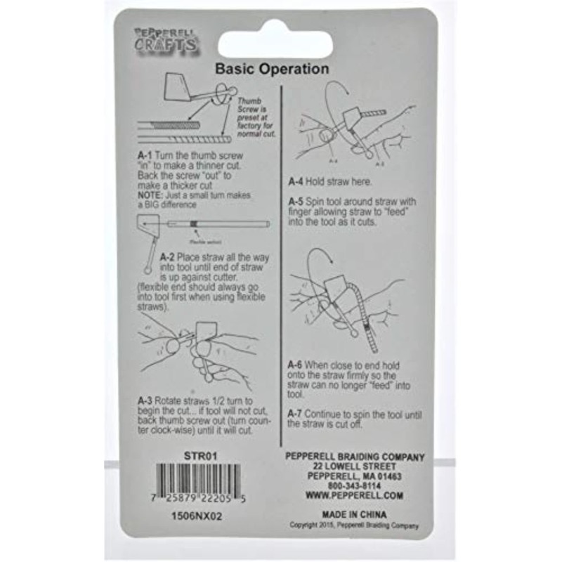 Pepperell Wacky Whirly Straw Kit