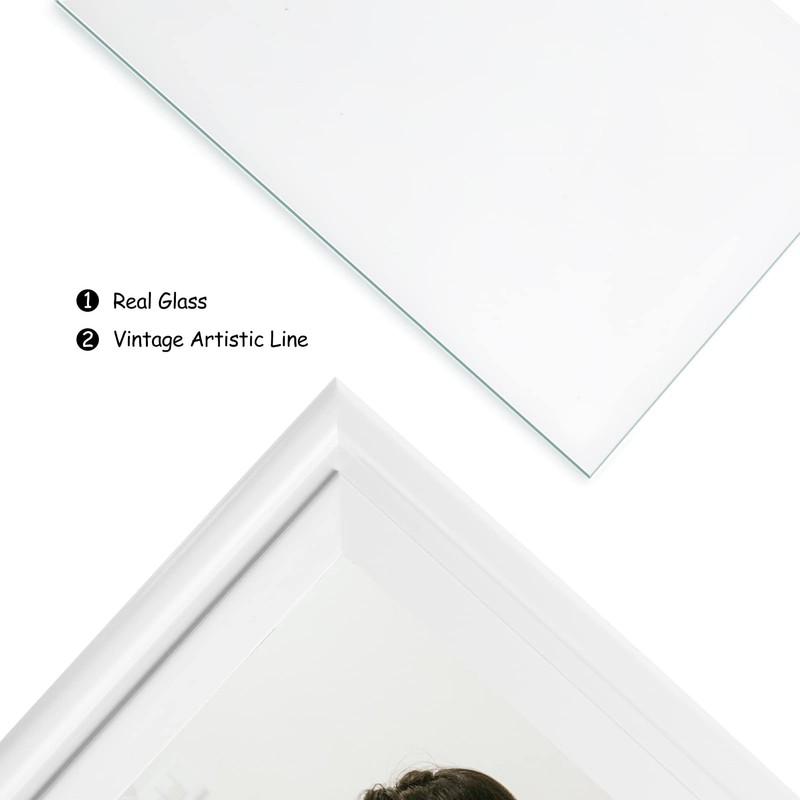 Tamolus 3 Vertical Horizontal Hinged Wood Picture Frame 4x6 and
