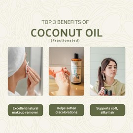 Nature Packaged Fractionated Coconut Oil - Sourced Directly from our Farm Partner in the Philippines - Carrier Oil for Diluting Essential Oils, Body, Hair, and Skin Moisturizer - (16oz)