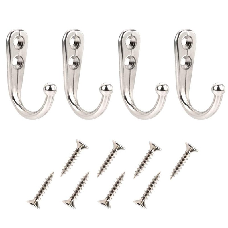 24 Pieces Coat Hooks, Wall Mounted Hook Robe Hooks Coat