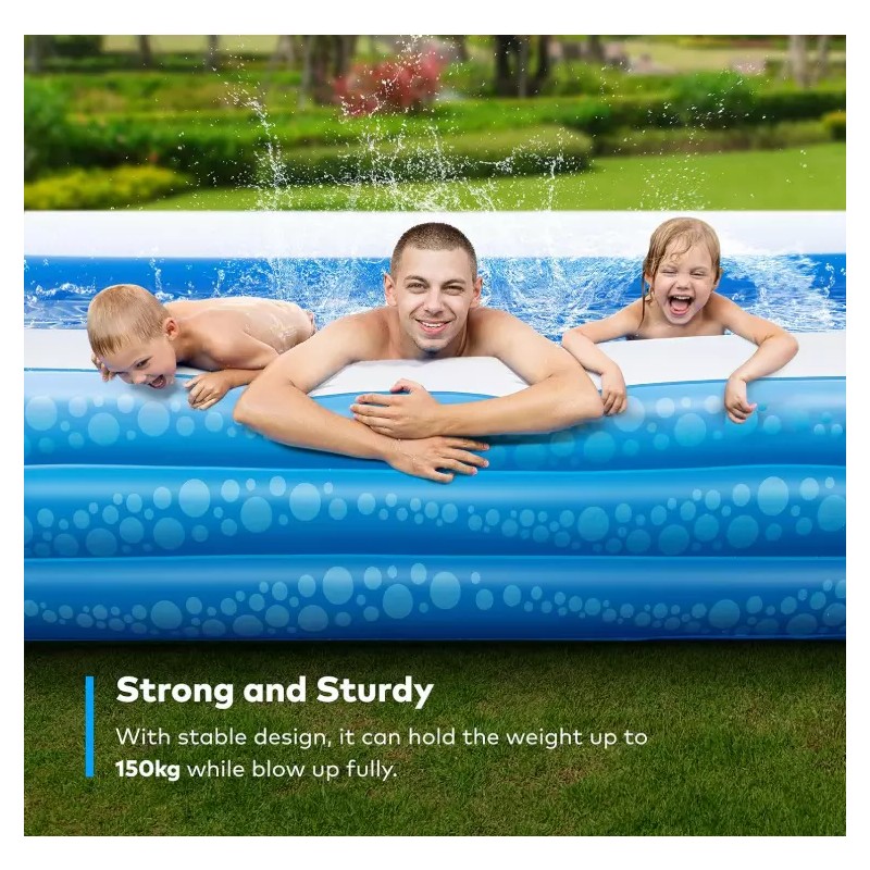 DREO Inflatable Swimming Pool, 95" X 56"X 21" Ball Pit,