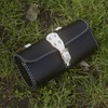 Leather Tool Bag Bike Saddle Bag Handcrafted Bike Bag BLACK