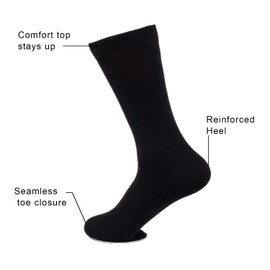 Sock Amazing Bamboo Rayon Socks Black Crew Socks Men Women 8 Pack Dress Sock