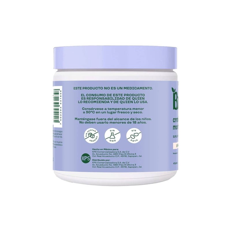 Suplemento alimenticio Bloom Creatina Monohidratada Bote con 200g de creatina