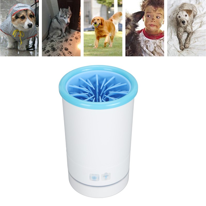 Dog Paw Washer Automatic USB Charging Soft Bristles Portable Electric
