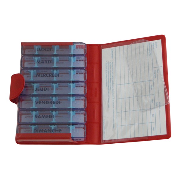 MEDIDOS MEDIDOS - LUXE, RED, Pill box for small medicines,