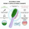 Cepillo de silicona para lavar el cabello, cepillo 2 en