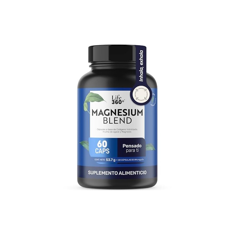 LIFE 360+ Magnesium Blend | Óxido, Glicinato, Gluconato y Citrato|