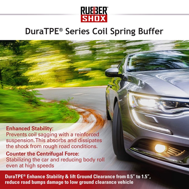 U.S. RubberShox DuraTPE Series Front-Rear Car Coil Spring Buffer Cushion/Automotive
