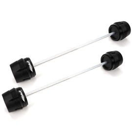Compatible with RS660 RS457 RSV4 Factory 2009-2023 2024 2025 TUONO 660 Factory TUONO 457 Motorcycle Front Rear Wheel Axle Fork Crash Protector RS 660 457 RS V4 (Black)