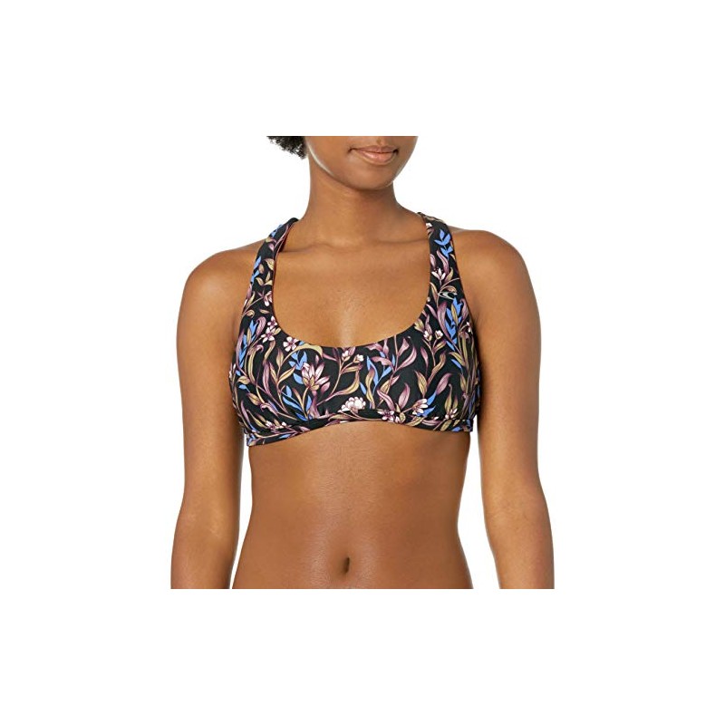 O'Neill Women's Lagoon Reversible Racer Back Hybrid Bikini Top Bikini,