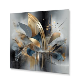 DesignQ Metal Art Wall Decor Marble Abstraction in Soft Colors II - Wall Art For Living Room, Wall Art Bedroom, Dining Room Wall Decor