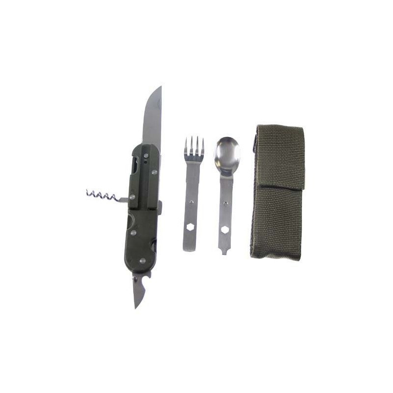 MFH Essbesteck, 3-tlg. Nylonetui, klappbar