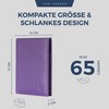 VON HEESEN® Wallets Men & Women, Violet, With coin compartment